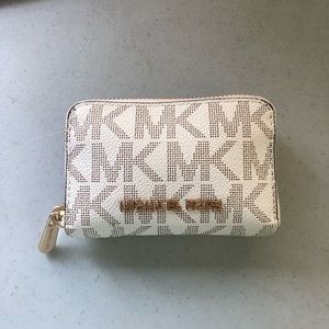 Michael Kors “small logo and leather wallet”